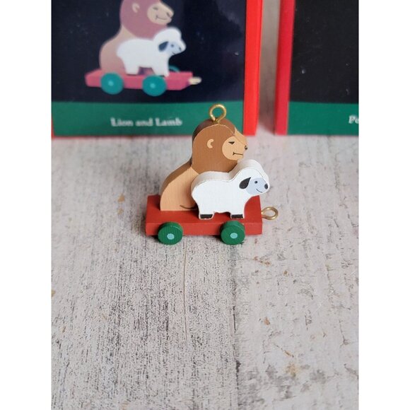 Hallmark Circus seal lion elephant miniature ornament Xmas animal unique - Picture 2 of 5